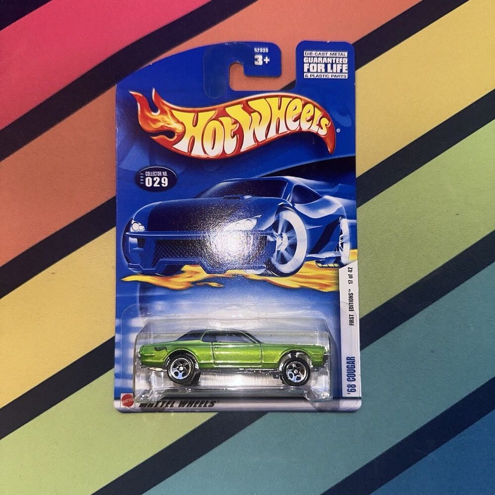 Hot Wheels '68 Cougar First Editions #17 Green Scale 1:64 New